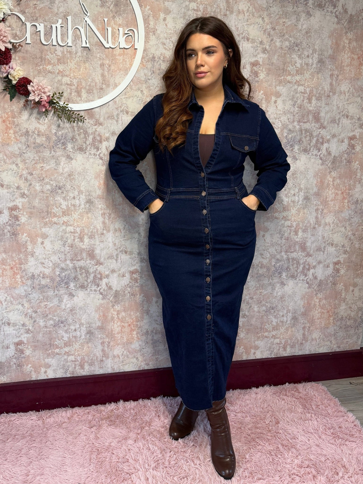 Denim Shirt Dress