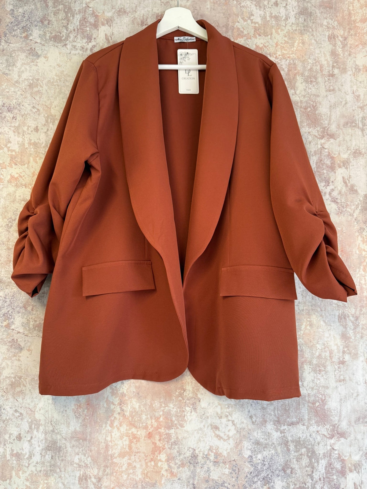 Lightweight Ruched Sleeve Blazer (6 Colours)