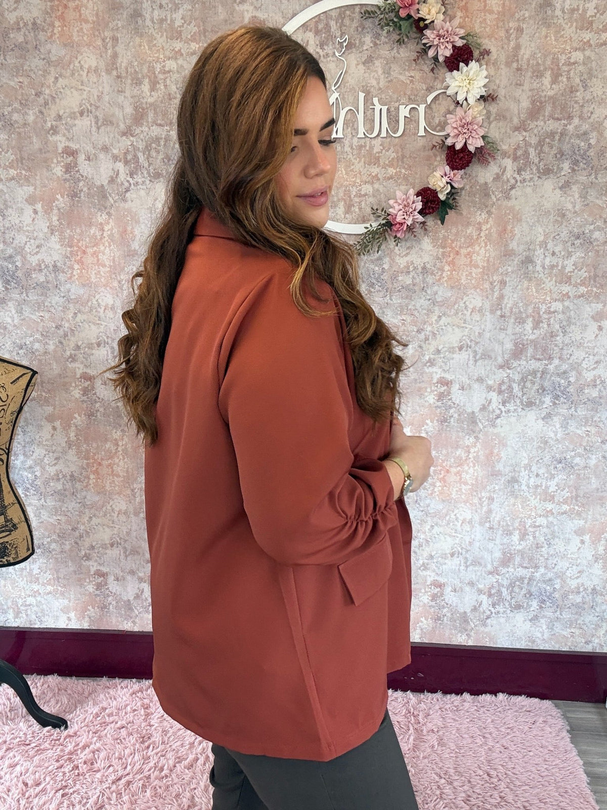 Lightweight Ruched Sleeve Blazer (6 Colours)