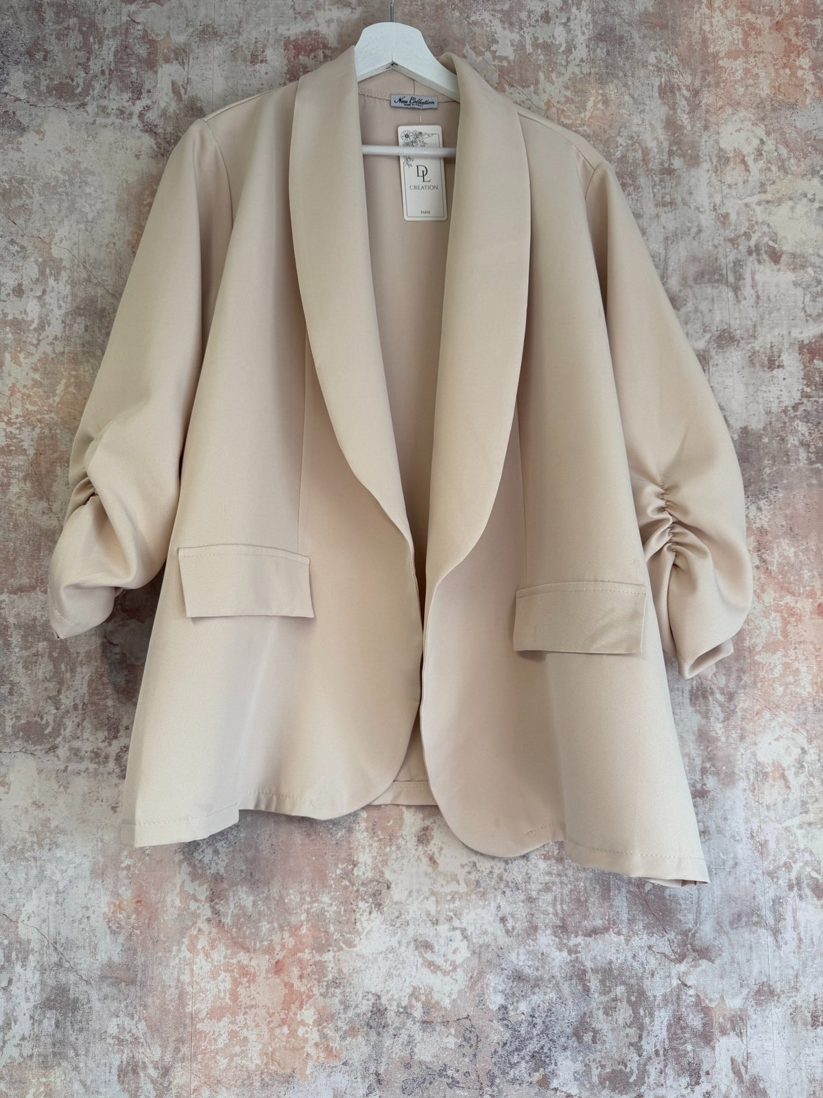 Lightweight Ruched Sleeve Blazer (6 Colours)
