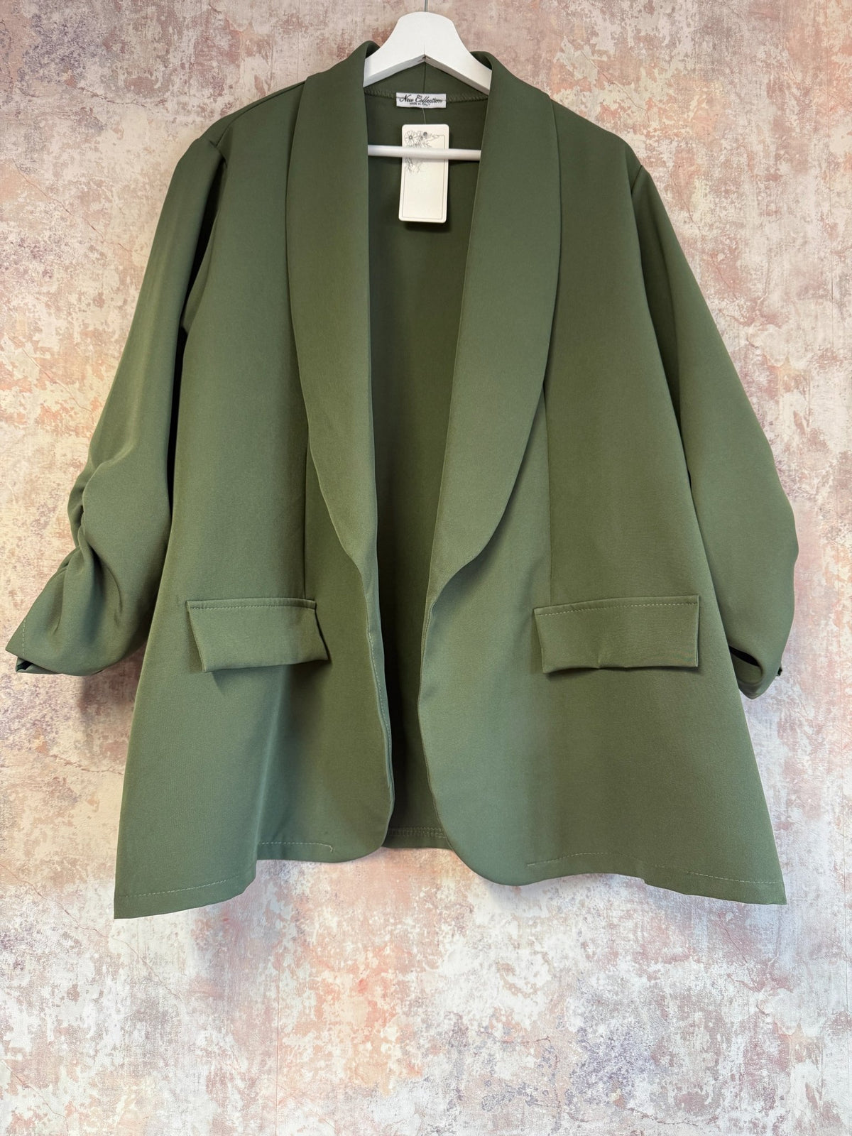 Lightweight Ruched Sleeve Blazer (6 Colours)