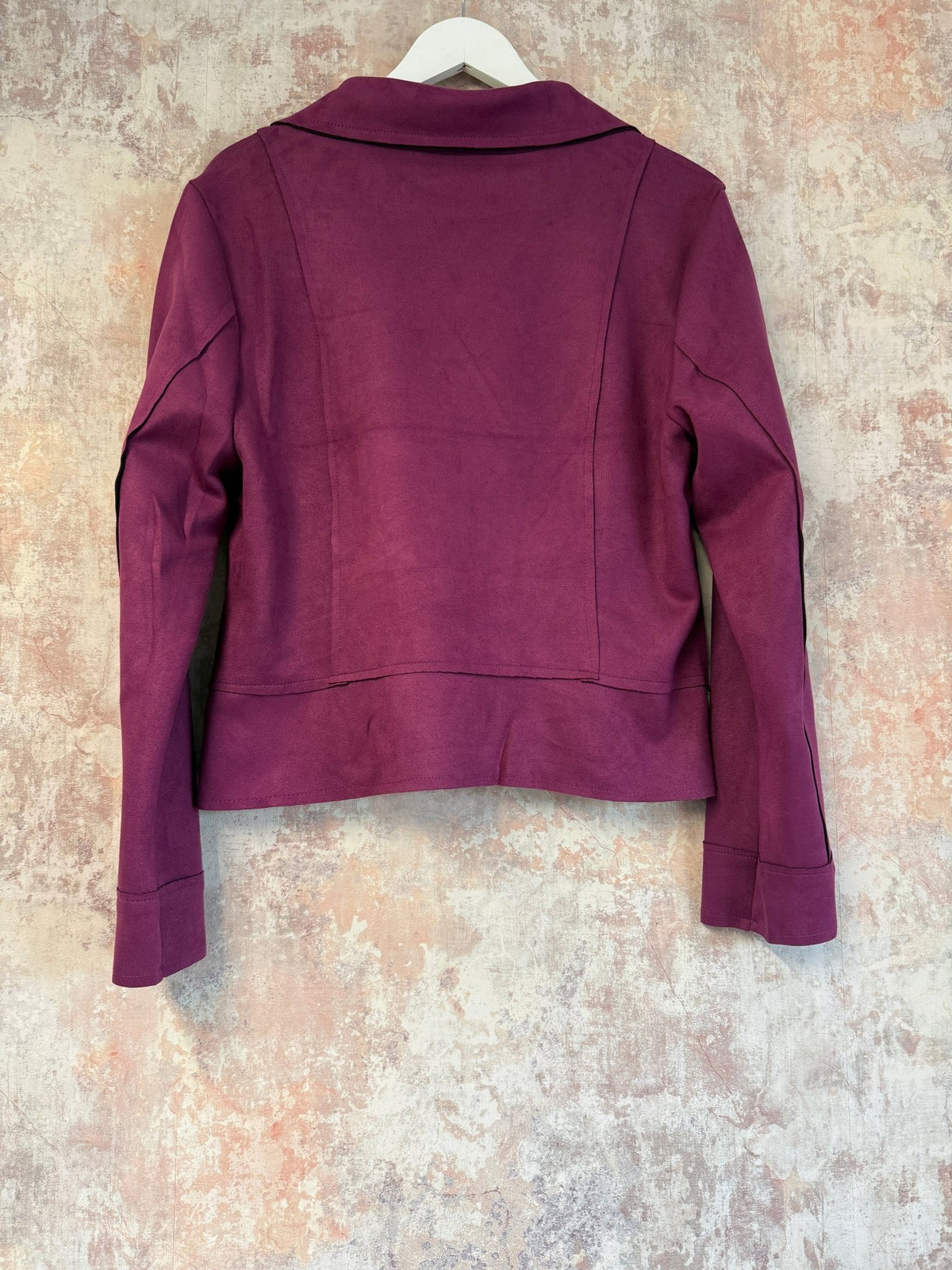 Suede Look Biker Jacket (3 Colours)